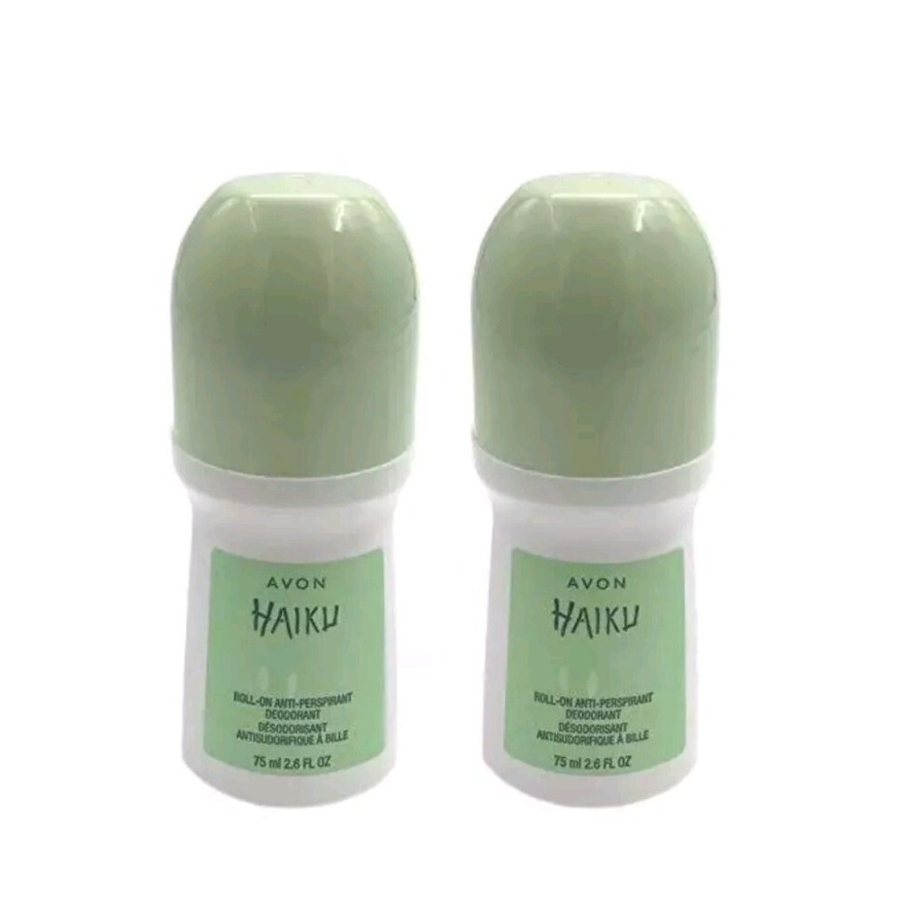 Avon HAIKU Roll-On Anti-Perspirant Deodorant - 2.6 Oz -‎ Pack Of 2